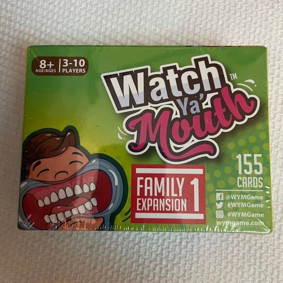 Watch Ya' Mouth Game Family Expansion Pack 1 155 Replacement Cards NEW - Picture 1 of 2